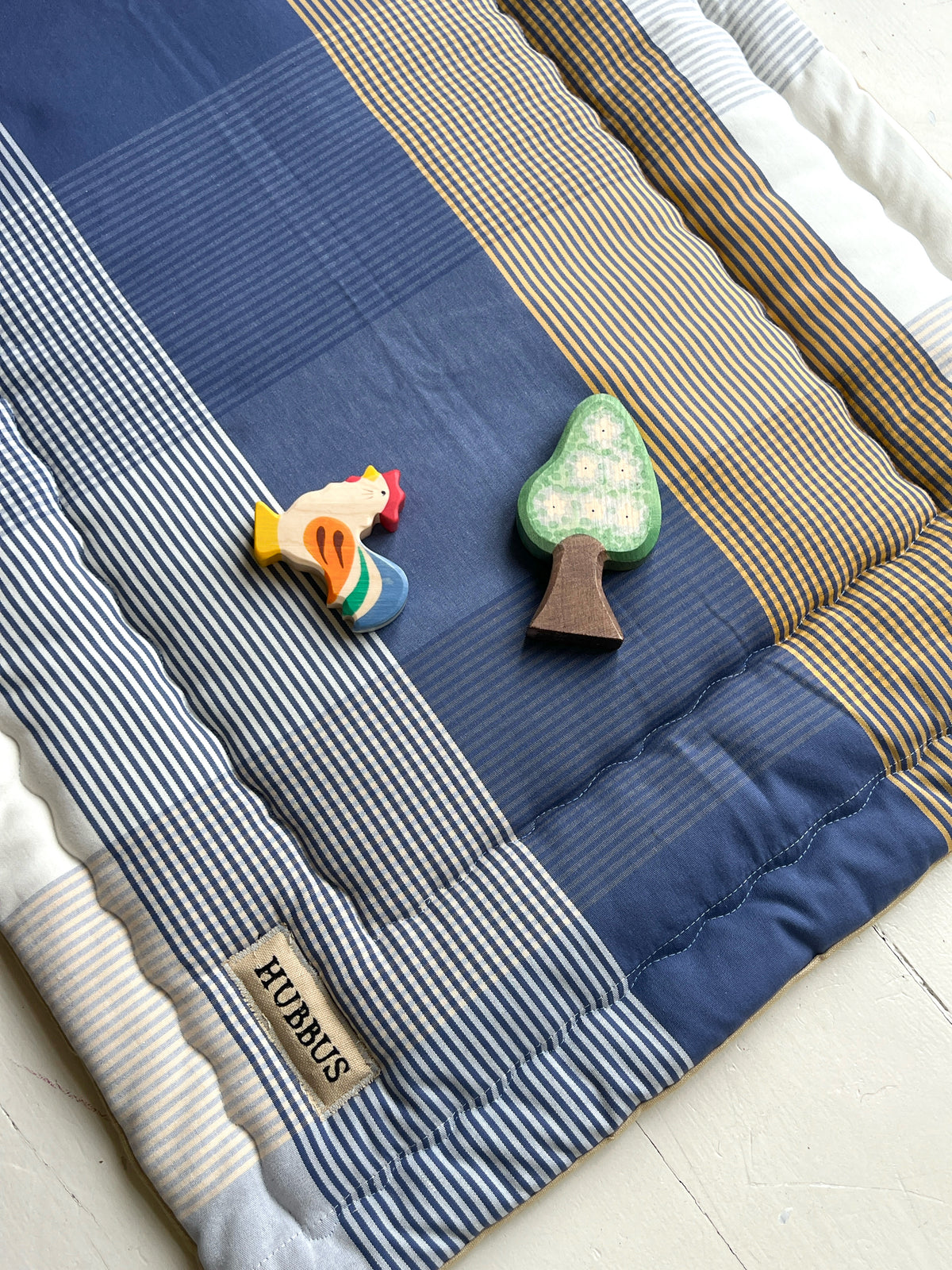 Quilted baby playmat