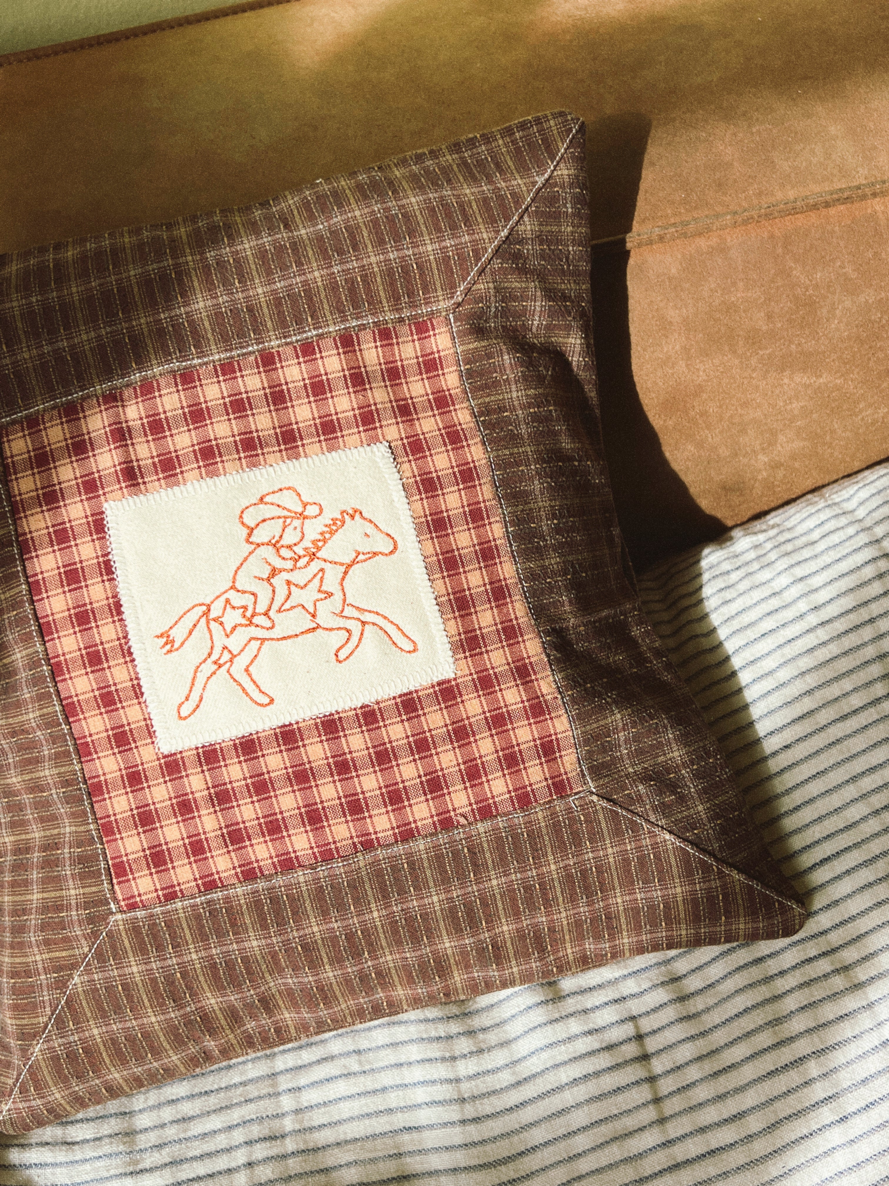 Embroidered pillow cushion #6