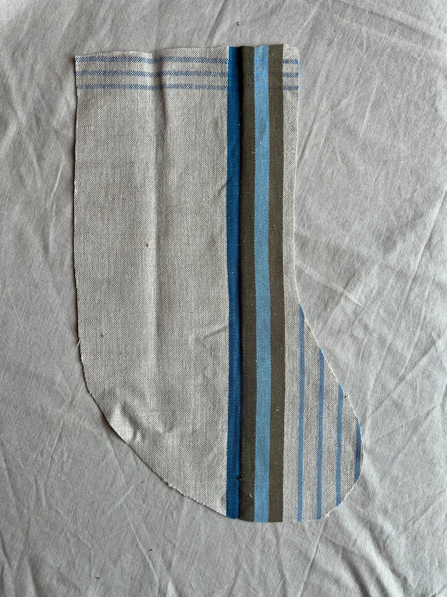 Made to order julesok i vintage tekstil - tilføj navn og motiv