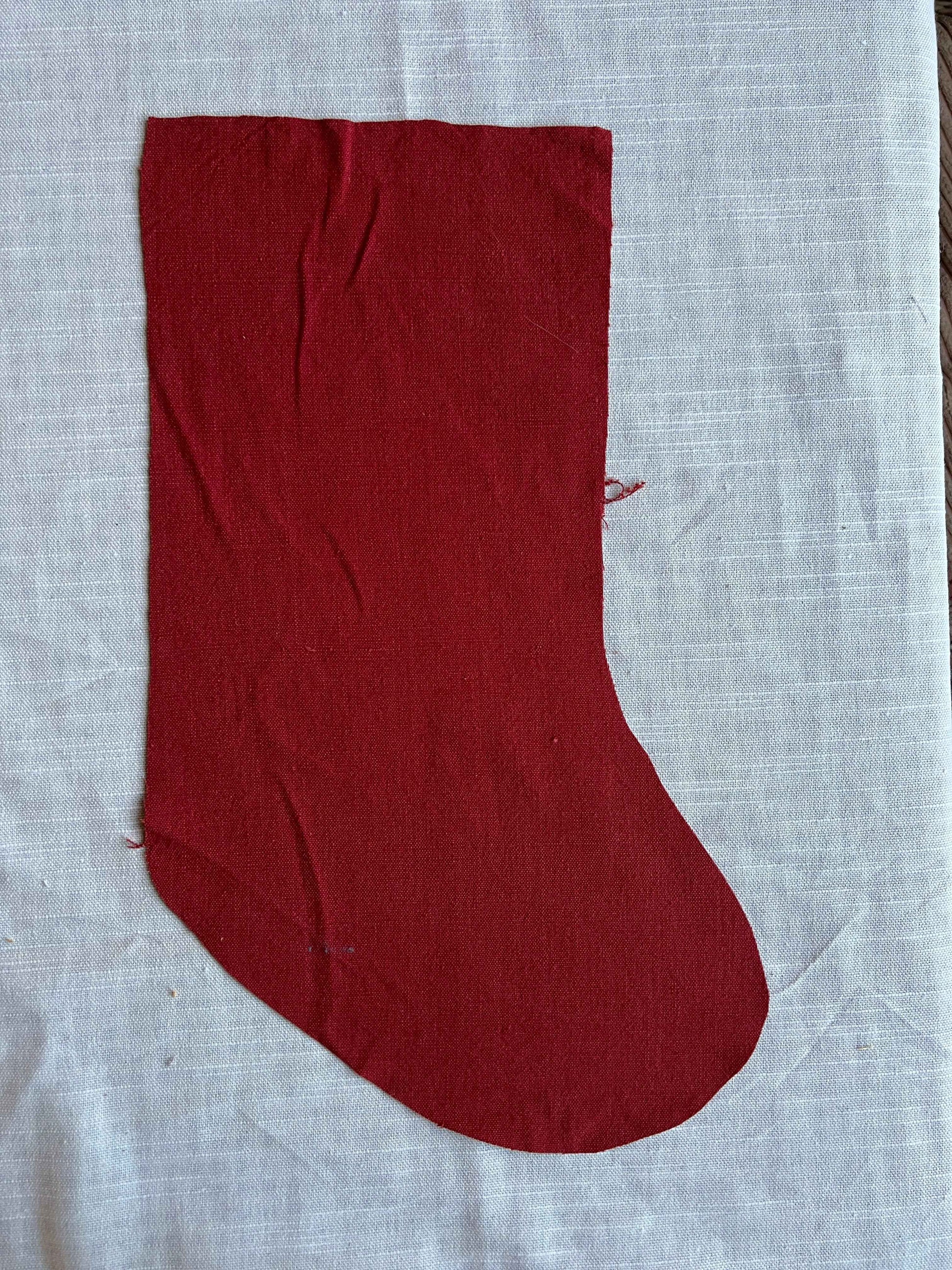 Made to order julesok i vintage tekstil - tilføj navn og motiv