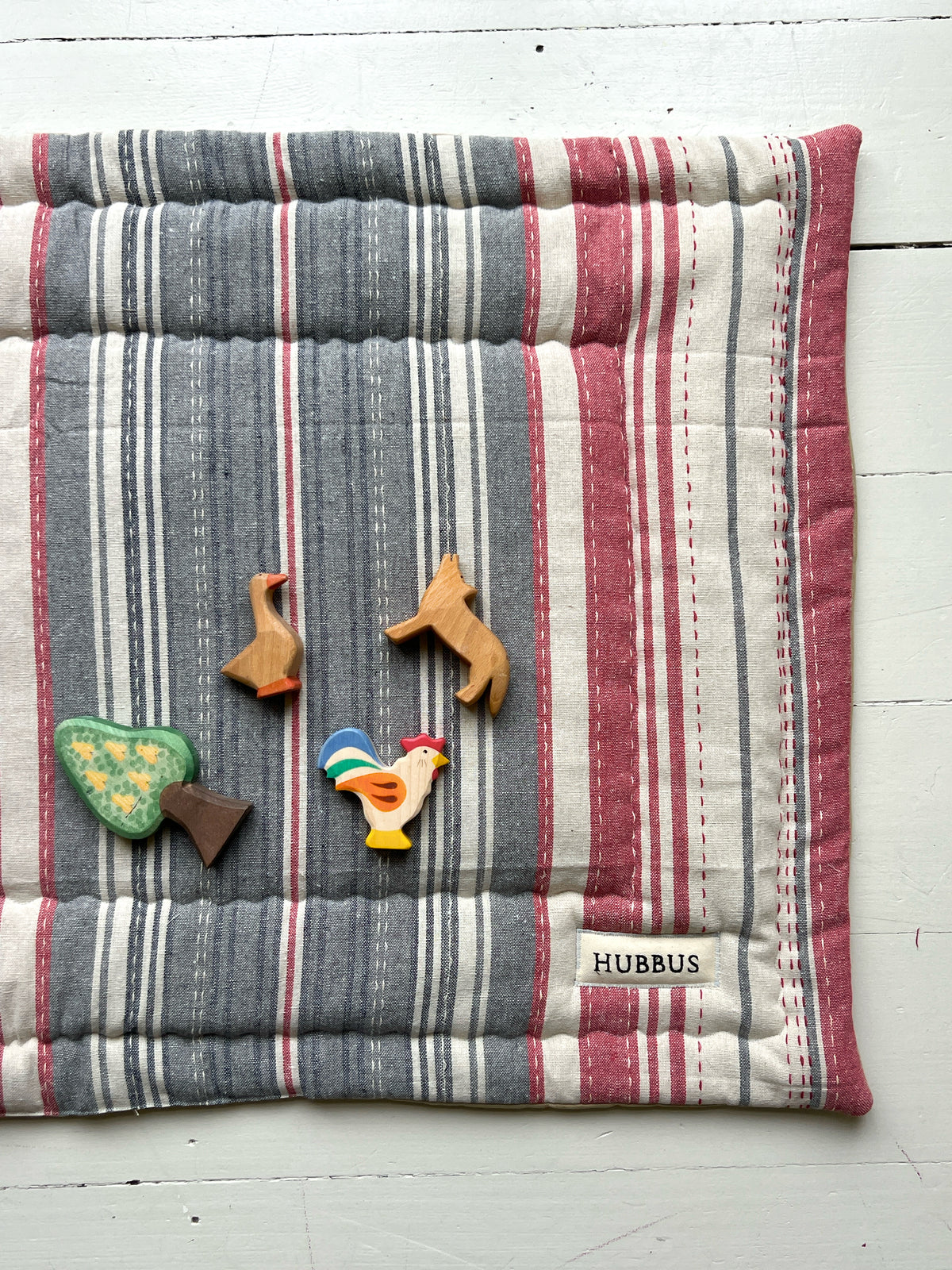 Quilted baby playmat