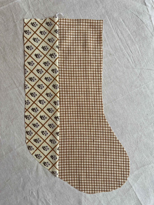 Made to order julesok i vintage tekstil - tilføj navn og motiv