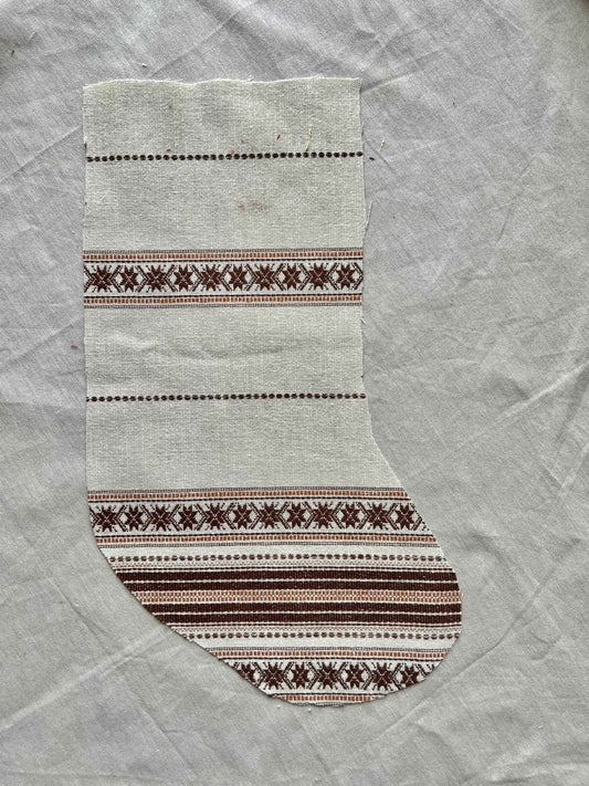 Made to order julesok i vintage tekstil - tilføj navn og motiv