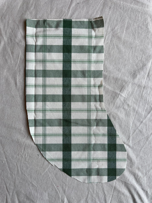 Made to order julesok i vintage tekstil - tilføj navn og motiv