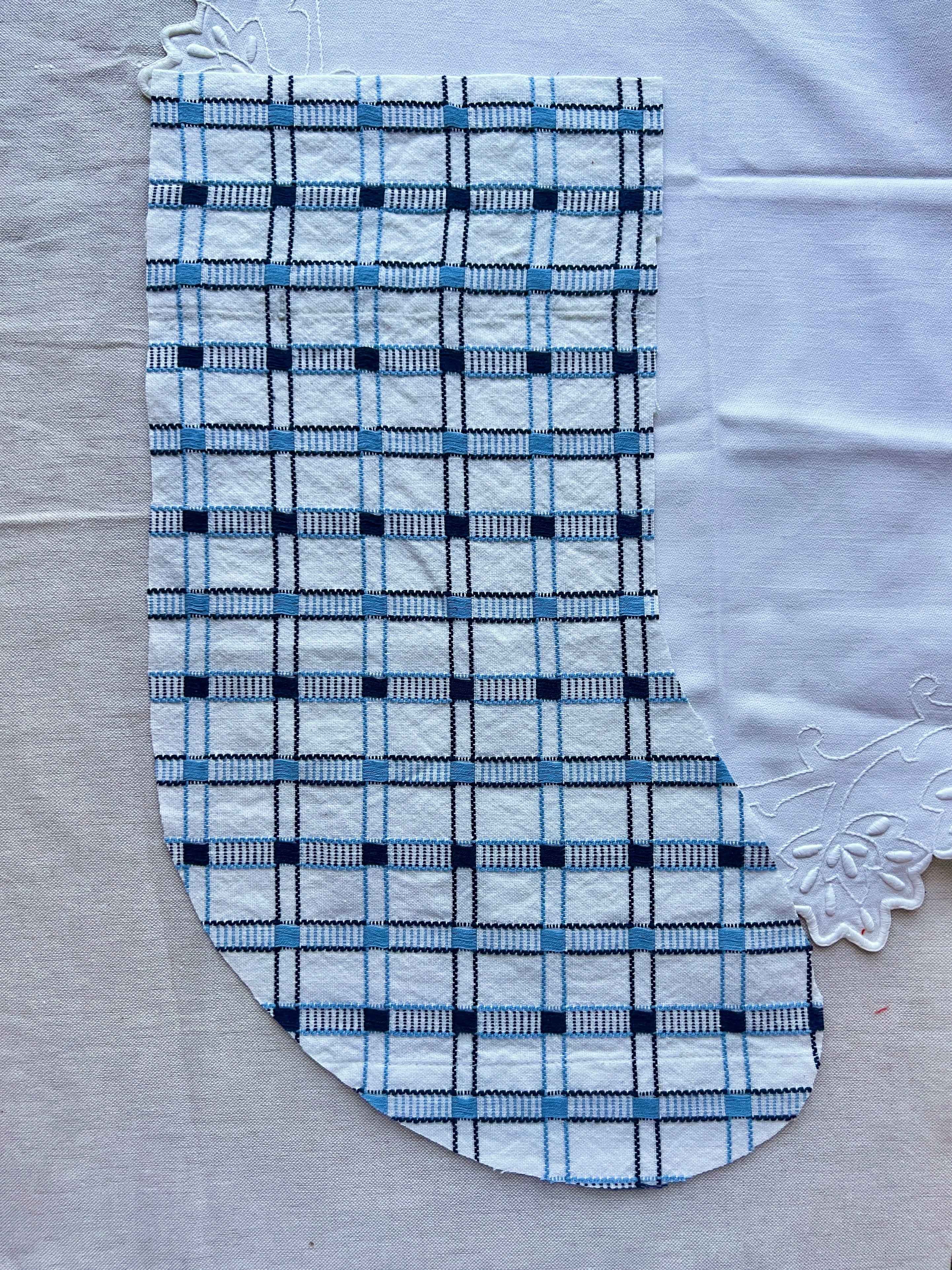 Made to order julesok i vintage tekstil - tilføj navn og motiv