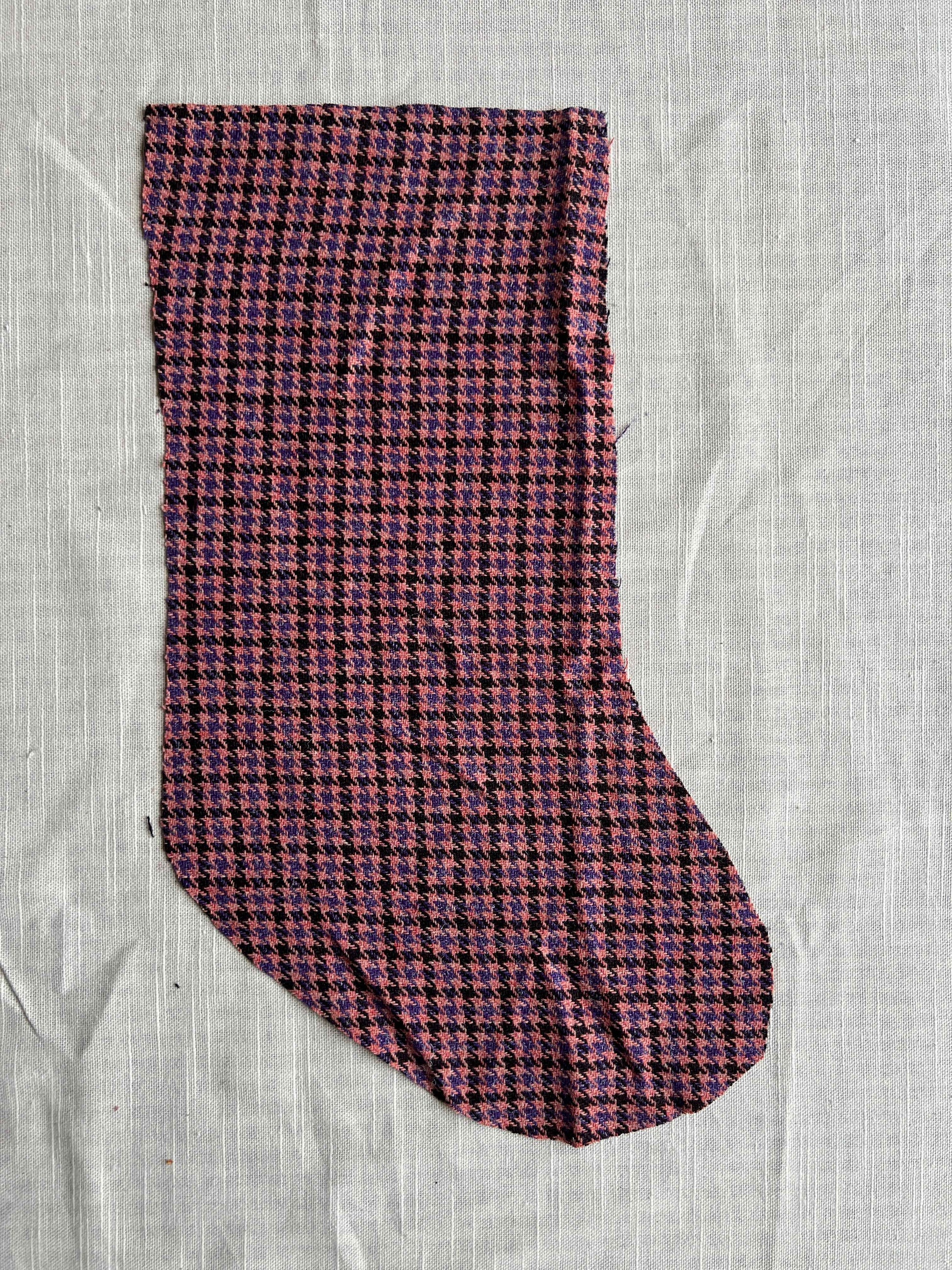 Made to order julesok i vintage tekstil - tilføj navn og motiv