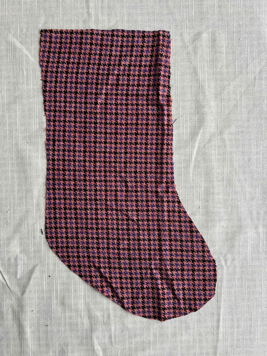 Made to order julesok i vintage tekstil - tilføj navn og motiv