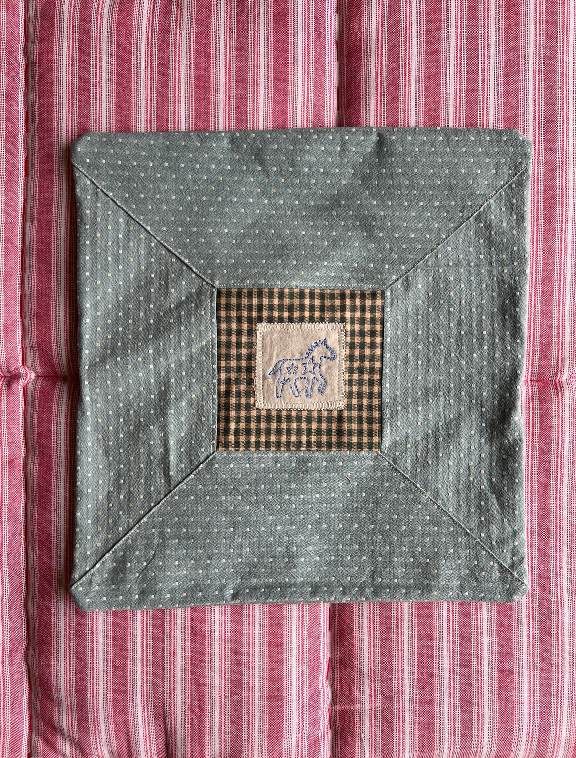 Embroidered pillow cushion #1