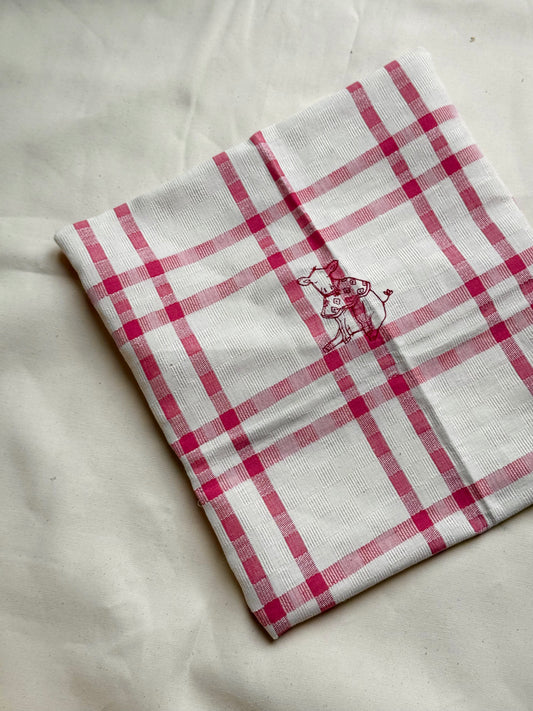 Pillowcase with embroidered motif (add name)