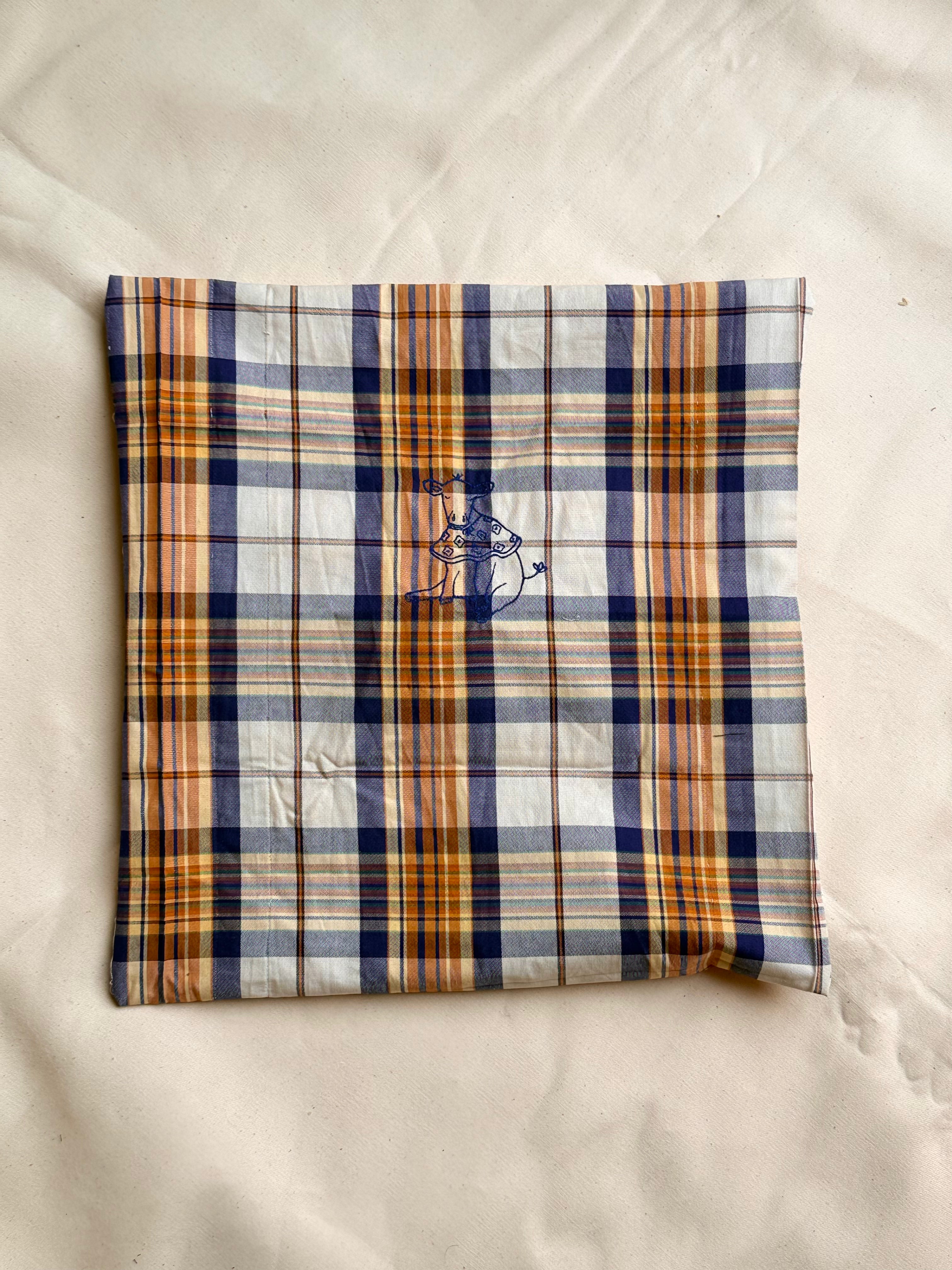 Embroidered pillow cushion #17