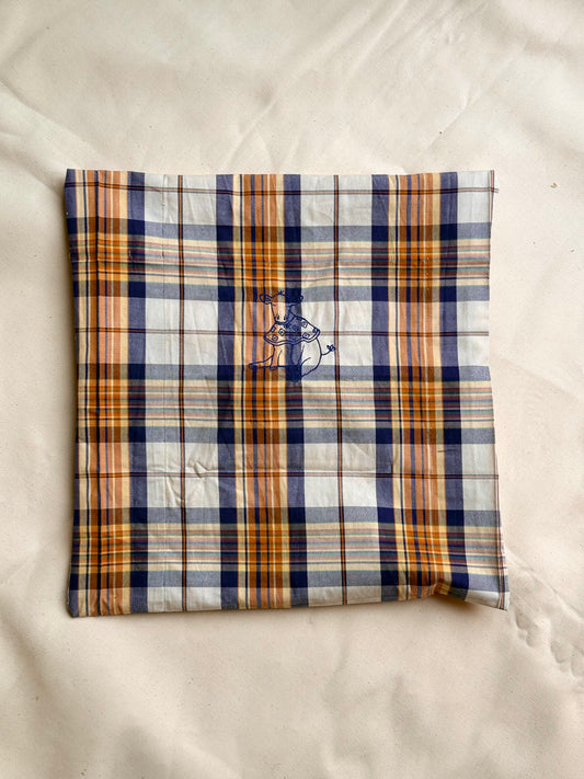 Pillowcase with embroidered motif (add name)