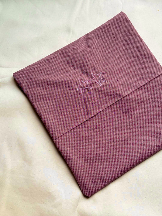 Pillowcase with embroidered motif (add name)