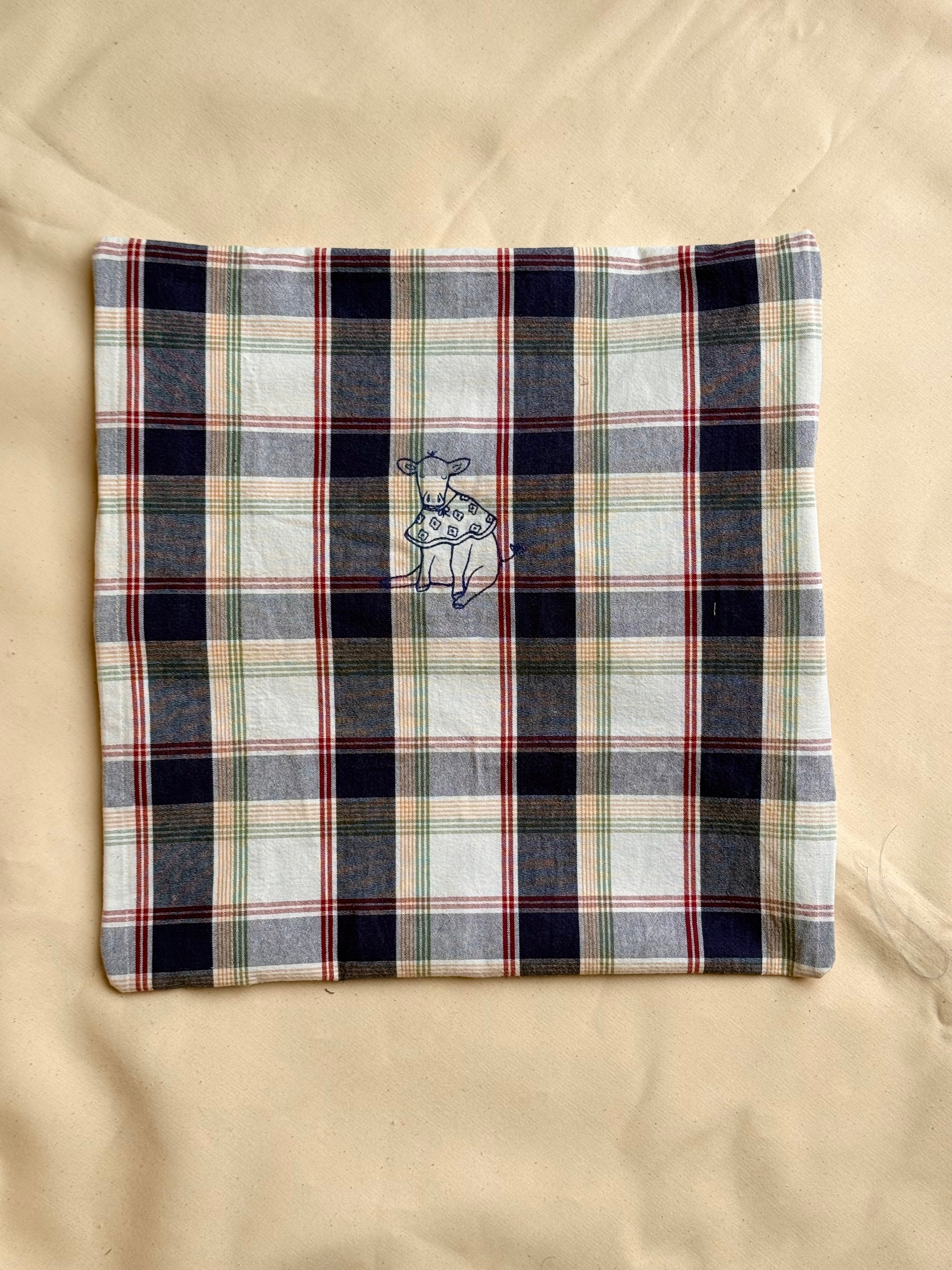 Embroidered pillow cushion #22