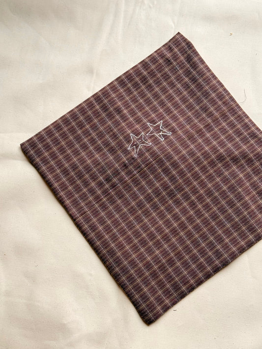 Pillowcase with embroidered motif (add name)
