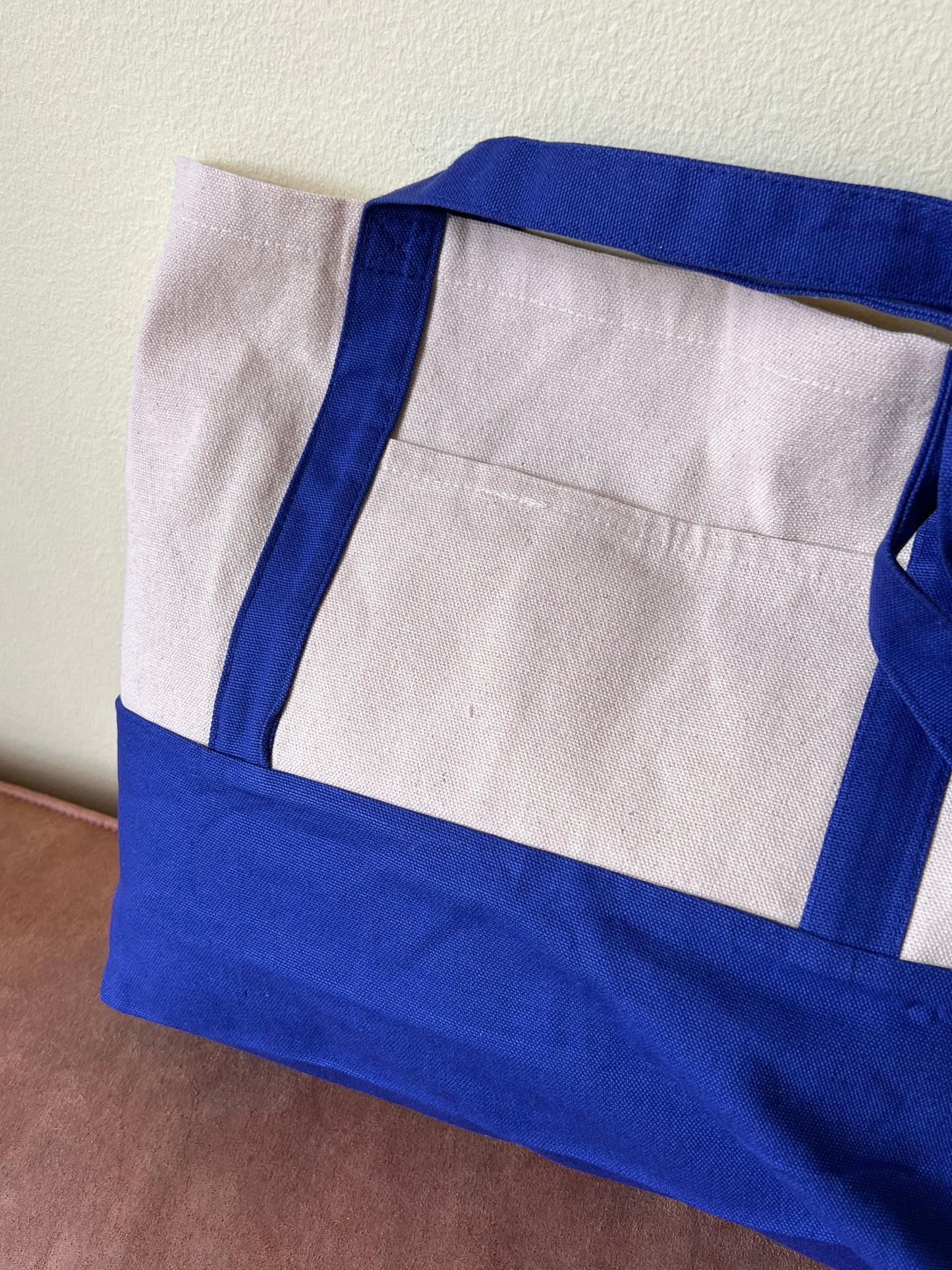 Embroidered HUBBUS Bag, Cobalt Blue
